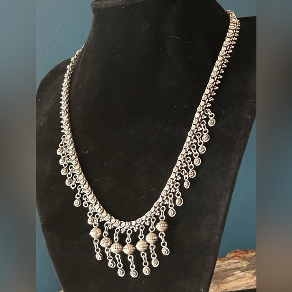 Vintage Sterling Silver Handmade Choker - Picture 3 of 16